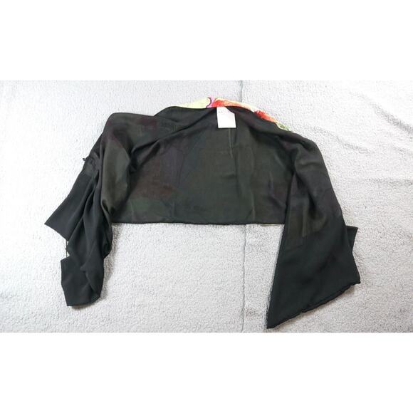 New Champagne Collection All That Glitters OS Wrap Shawl Asian Print Vintage - Picture 7 of 9